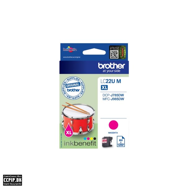 Brother LC LC22UM Magenta 1200 sider