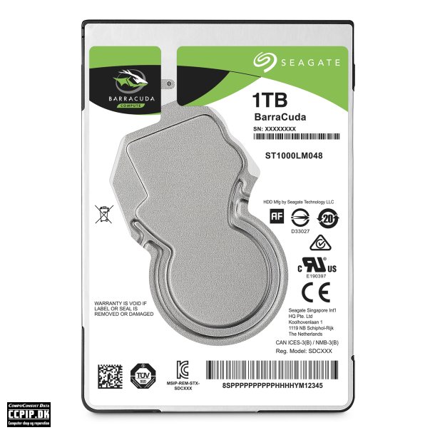 Seagate Guardian BarraCuda Harddisk ST1000LM048 1TB 2.5 SATA-600 5400rpm