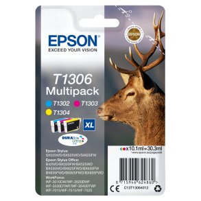 Epson T1306 Multipack Gul Cyan Magenta