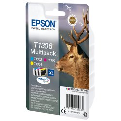 Epson T1306 Multipack Gul Cyan Magenta
