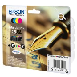Epson 16XL Multipack Sort Gul Cyan Magenta