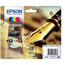 Epson 16XL Multipack Sort Gul Cyan Magenta