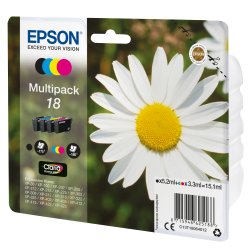Epson 18 Multipack Sort Gul Cyan Magenta