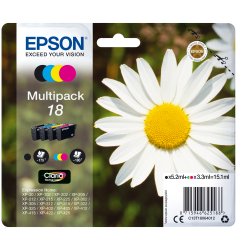 Epson 18 Multipack Sort Gul Cyan Magenta