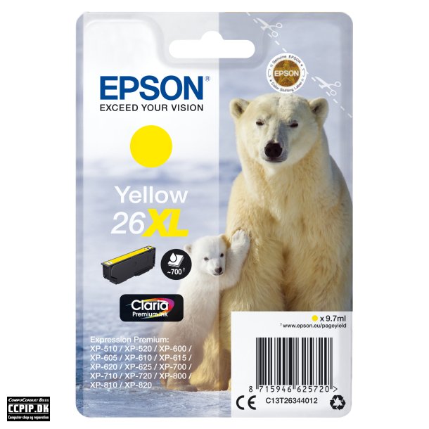 Epson 26XL Gul