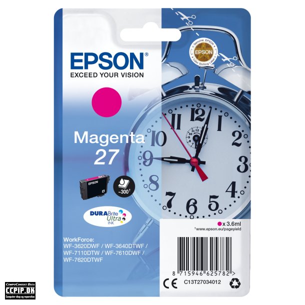 Epson 27 Magenta 300 sider