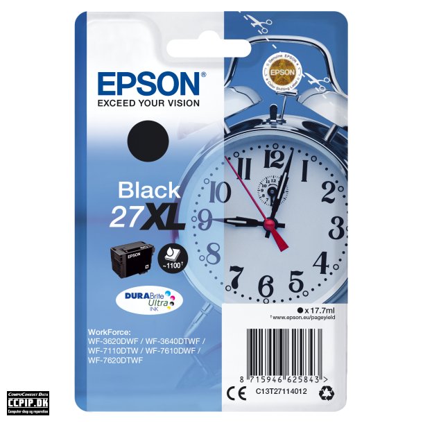 Epson 27XL Sort 1100 sider