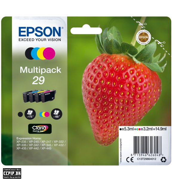 Epson 29 Multipack Sort Gul Cyan Magenta