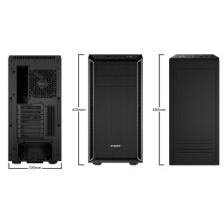 be quiet! Pure Base 600 Trn ATX Ingen strmforsyning Sort