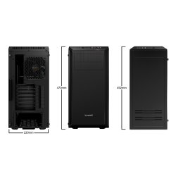 be quiet! Pure Base 600 Window Trn ATX Ingen strmforsyning Sort