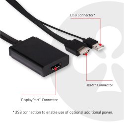 Club 3D USB 3.1 Type C Cable to DisplayPort 1.2m