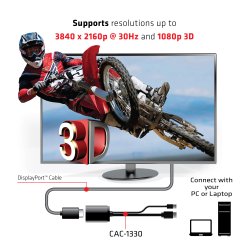 Club 3D USB 3.1 Type C Cable to DisplayPort 1.2m