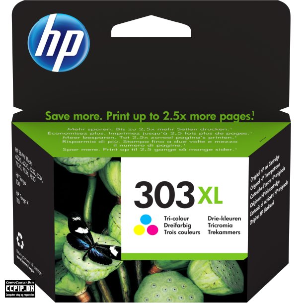 HP 303XL Farve (cyan, magenta, gul) 415 sider