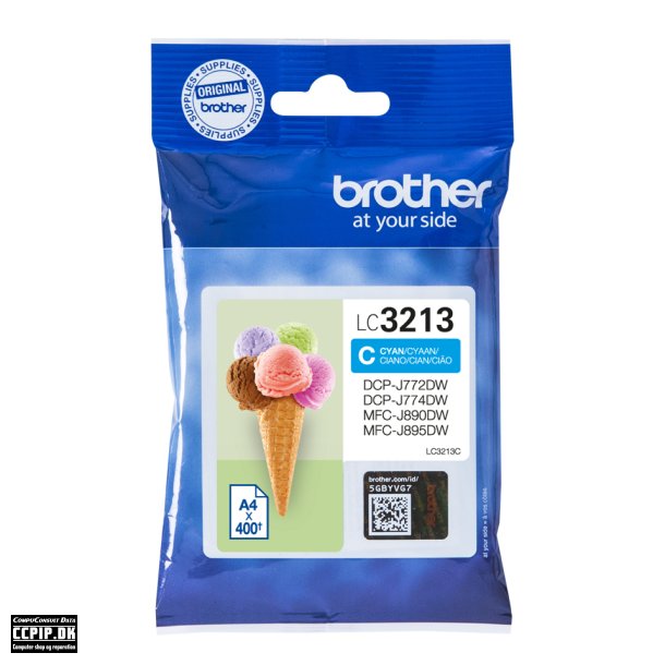 Brother LC 3213C Cyan 400 sider