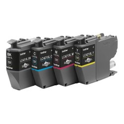 BROTHER LC421VAL 4pack Ink Cartridge up to 500 pages with DR Security Tag