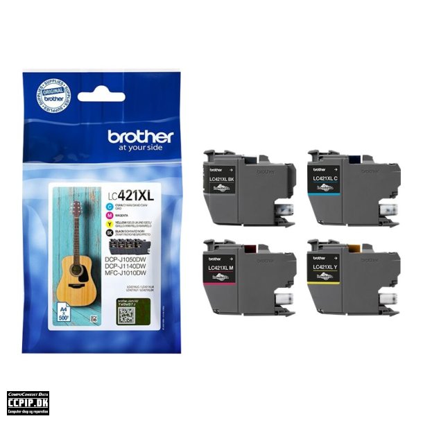 BROTHER LC421XL VALUE 4pack Ink Cartridge up to 500 Sider