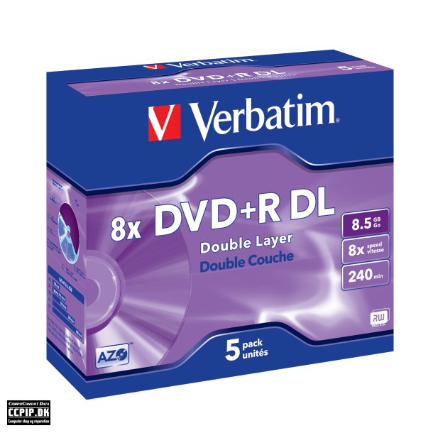 Verbatim 5x DVD+R DL 8.5GB