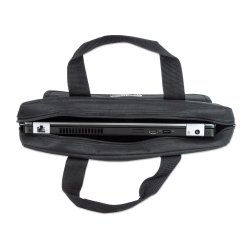 Manhattan Bretaske  15.6" Polyester og PVC Sort