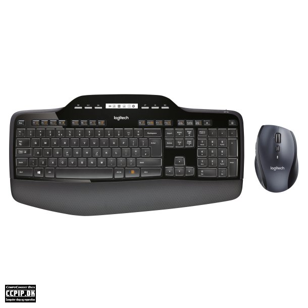 Logitech Wireless Desktop MK710 Tastatur og mus-st Trdls Nordisk