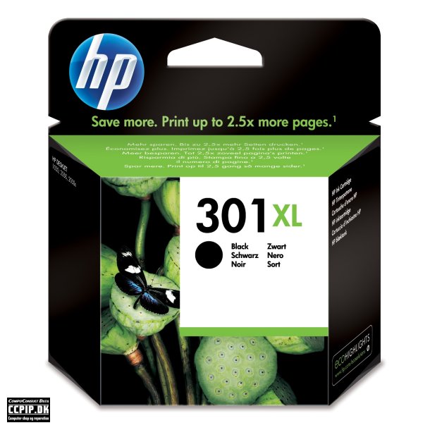 HP 301XL Sort 480 sider