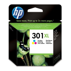 HP 301XL Farve (cyan, magenta, gul) 330 sider
