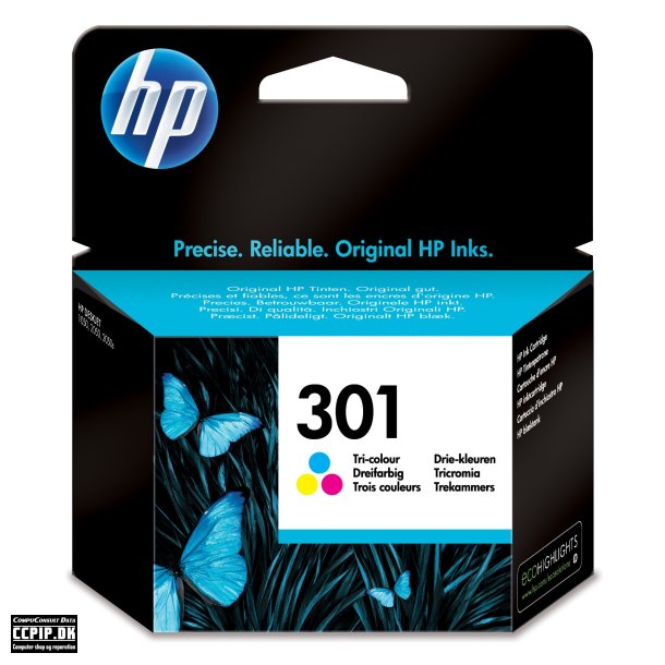 HP 301 Farve (cyan, magenta, gul) 165 sider