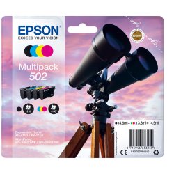 Epson 502 Multipack Sort Gul Cyan Magenta