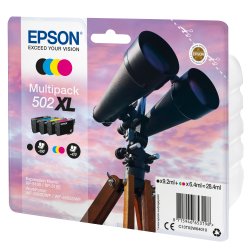 Epson 502XL Multipack Sort Gul Cyan Magenta