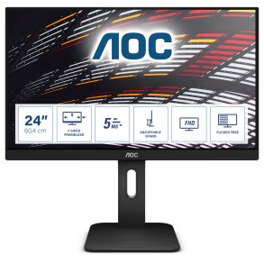 AOC 24P1 23.8 1920 x 1080 DVI VGA (HD-15) HDMI DisplayPort 60Hz Pivot Skrm