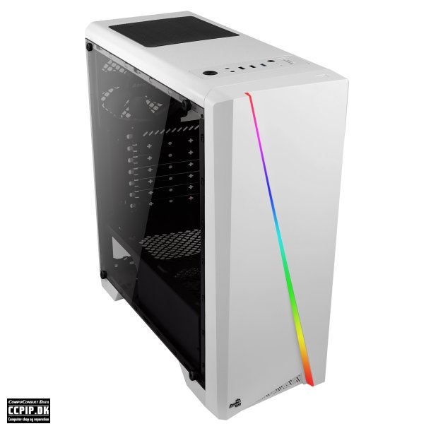 AeroCool PGS V Series Cylon Trn ATX Ingen strmforsyning Hvid