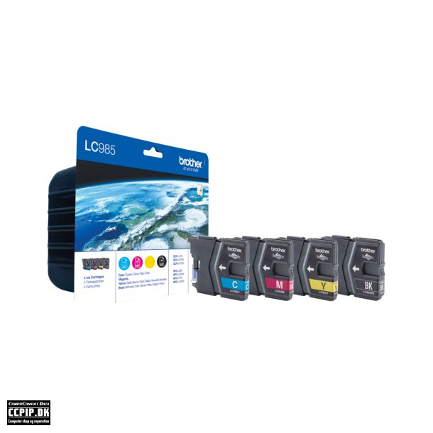 Brother LC 985VALBPDR Sort Gul Cyan Magenta
