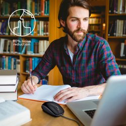 Logitech B110 Silent Optisk Kabling Sort