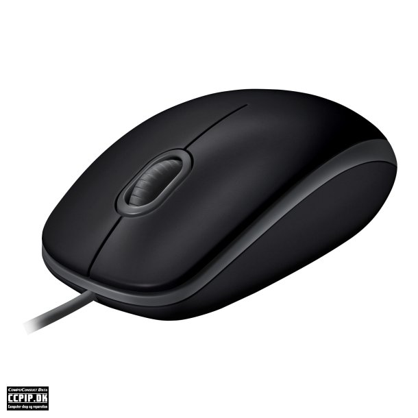 Logitech B110 Silent Optisk Kabling Sort