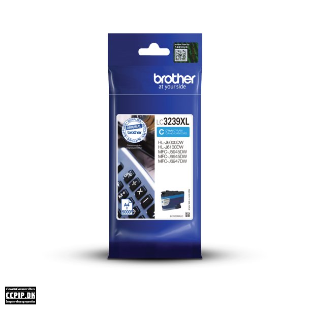 Brother LC 3239XLC Cyan 5000 sider