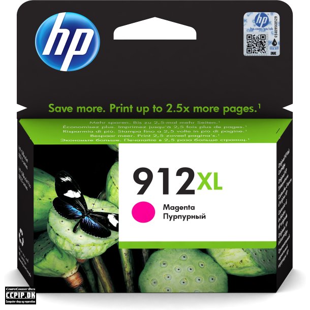 HP 912XL Magenta 825 sider