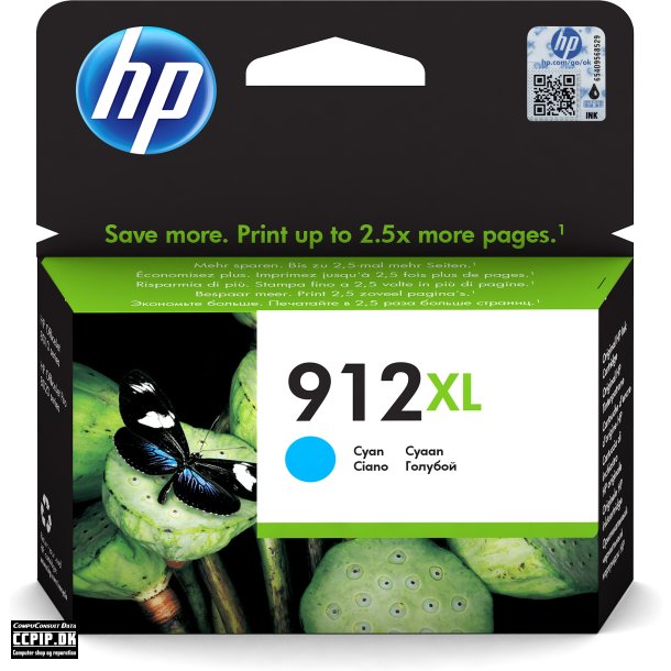 HP 912XL Cyan 825 sider