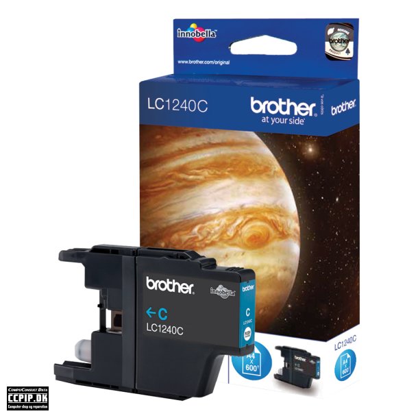 Brother LC 1240C Cyan 600 sider