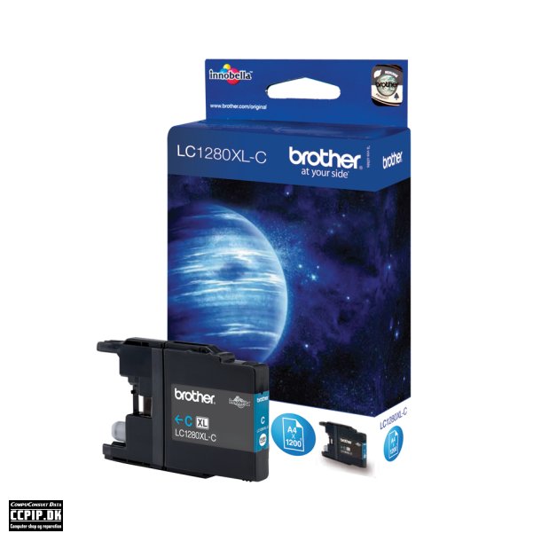 Brother LC 1280XLC Cyan 1200 sider