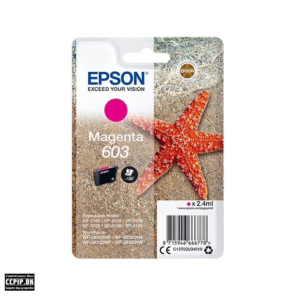 Epson 603 Magenta 130 sider