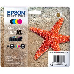 Epson 603XL Multipack Sort Gul Cyan Magenta