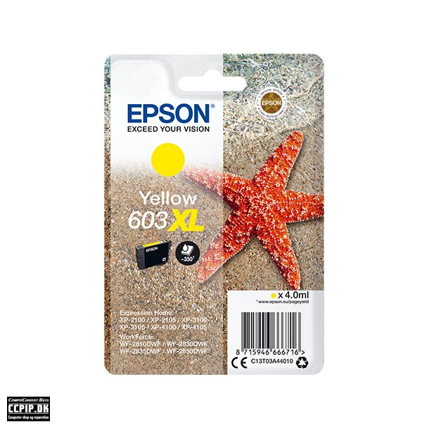 Epson 603XL Gul 350 sider