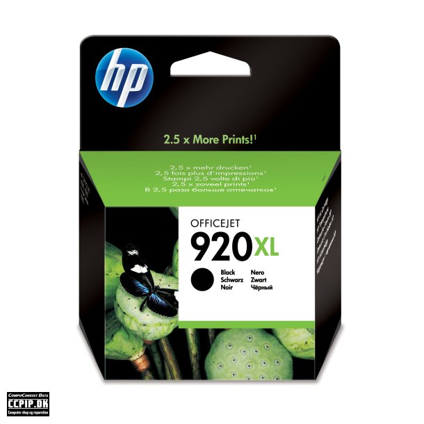 HP 920XL Sort 1200 sider