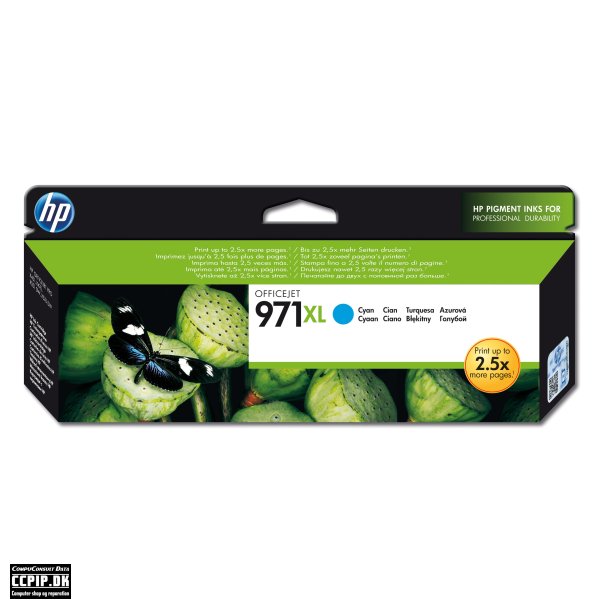 HP 971XL Cyan 6600 sider