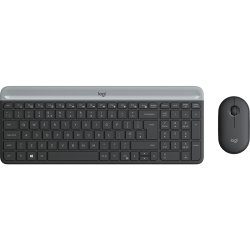 Logitech Slim Wireless Combo MK470 Tastatur og mus-st Trdls