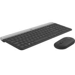 Logitech Slim Wireless Combo MK470 Tastatur og mus-st Trdls