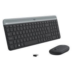 Logitech Slim Wireless Combo MK470 Tastatur og mus-st Trdls
