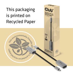 Club 3D CAC-1567 USB / DisplayPort-kabel 22cm