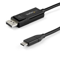 StarTech.com 6ft (2m) USB C to DisplayPort 1.4 Cable 8K 60Hz/4K - Reversible DP to USB-C or USB-C to DP Video Adapter Cable HBR3/HDR/DSC USB / DisplayPort-kabel 2m