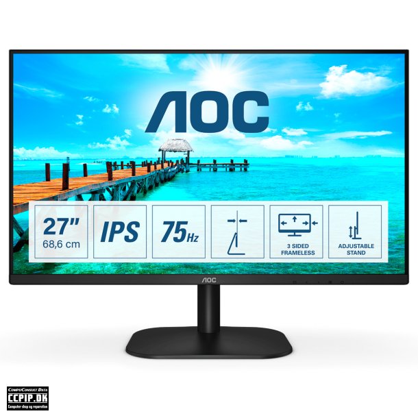 AOC 27B2H 27 1920 x 1080 VGA (HD-15) HDMI 75Hz