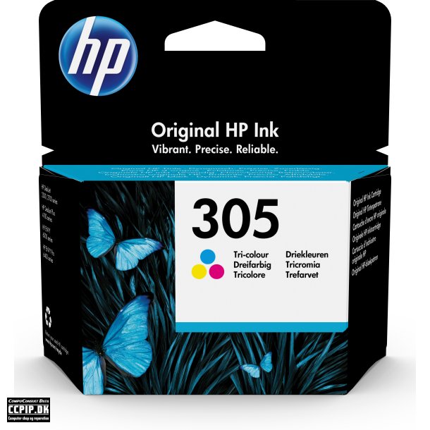 HP 305 Farve (cyan, magenta, gul) 100 sider